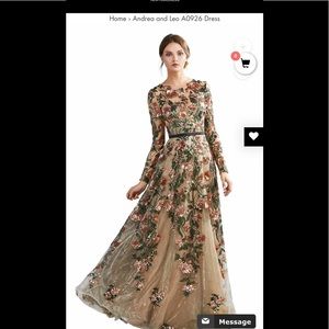 Andrea & Leo Couture Dress worn only once for a couple hours